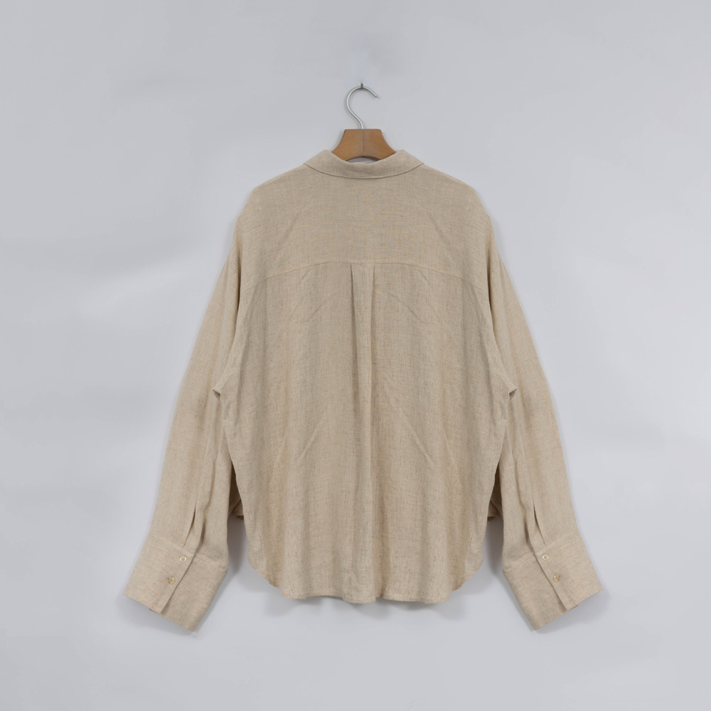 Custom Women Casual Linen Button Up Shirt Coat 4Y4A9431