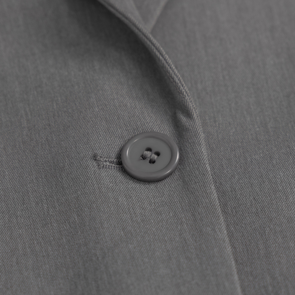 Custom Recycle Polyester Grey Twill Blazer 4Y4A0244