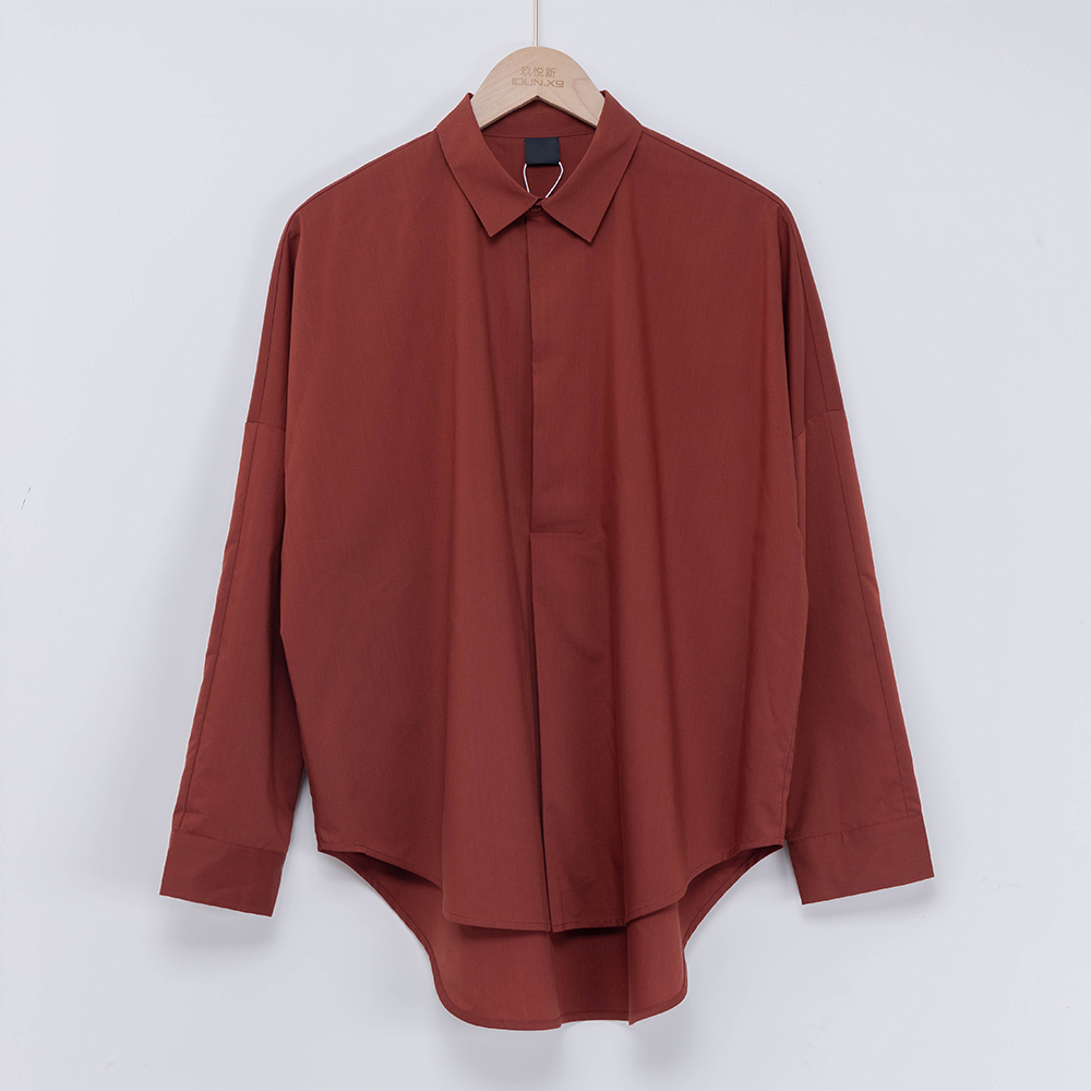 Brick Red Cotton Shirt OEM Wholesale 