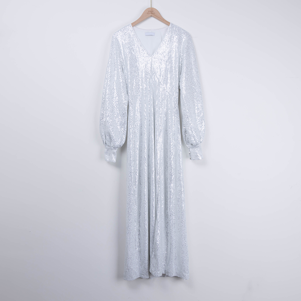 New Joys OEM Party Dress Sequined Maxi Dress 