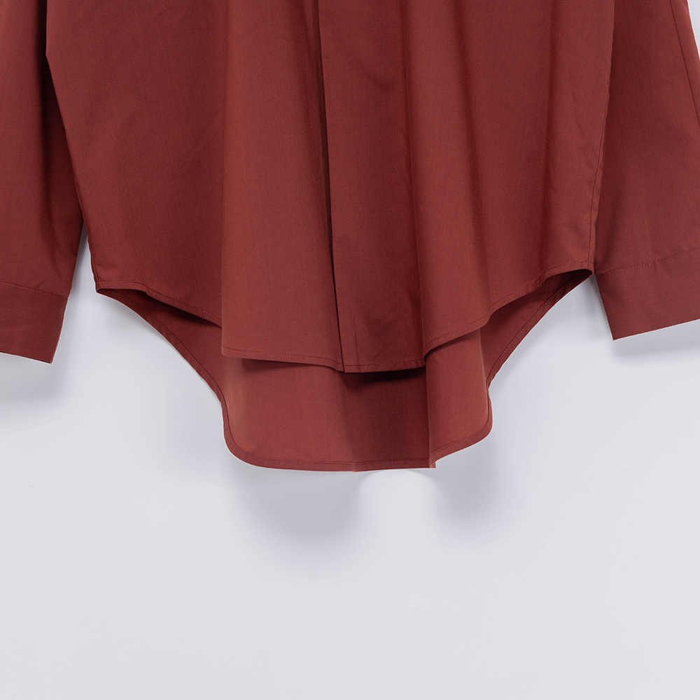 Brick Red Cotton Shirt OEM Wholesale 