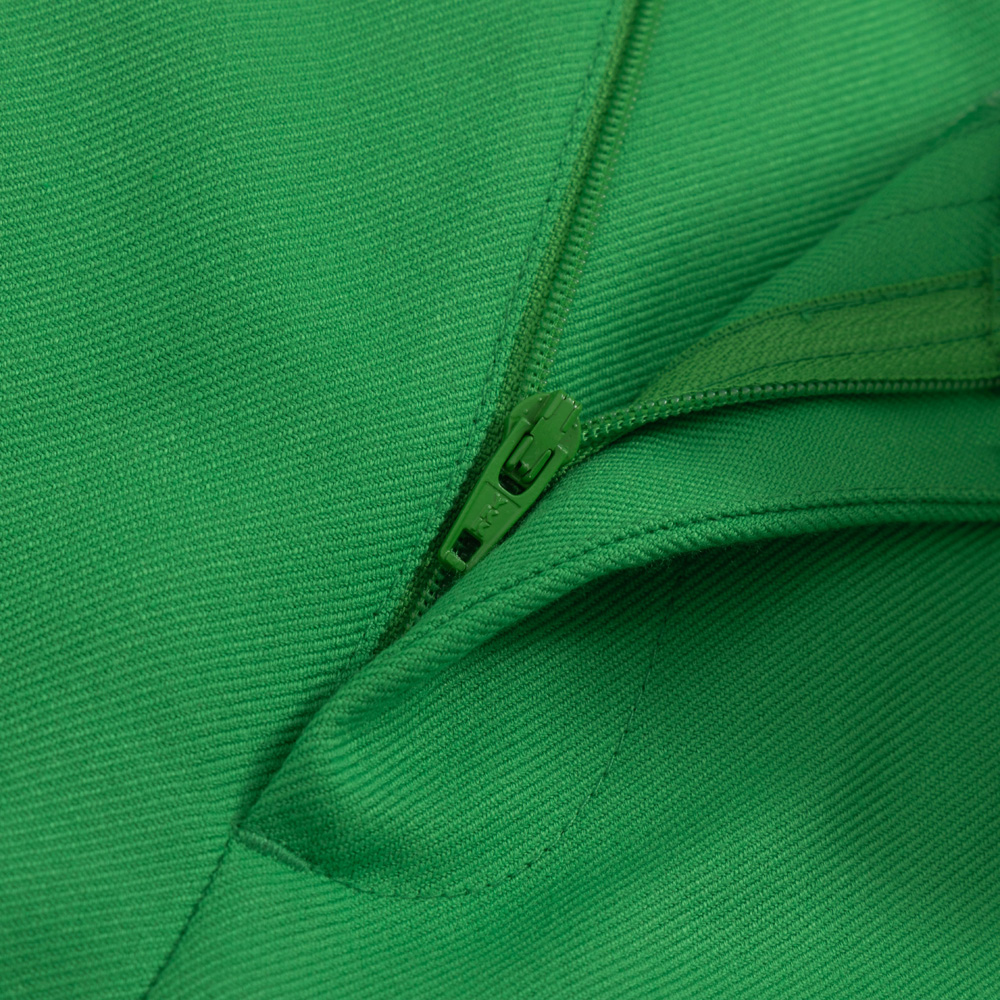 Custom Women Twill Green Recycle Polyester Trousers 4Y4A2370