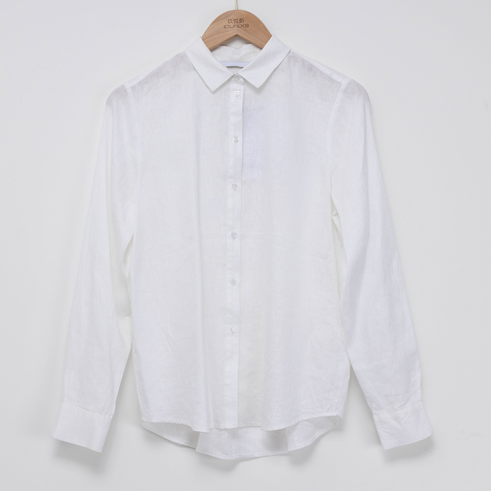 New Joys White Linen Shirt OEM Wholesale 